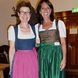 Gretel and alumna Cathy Morgan look very chic in their Dirndls.  Several alumni bought Dirndls and Trachtenanzüge as souvenirs of the r